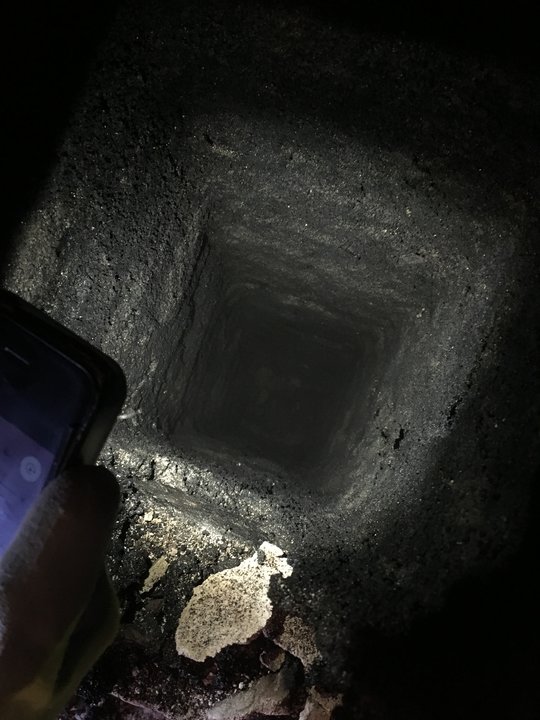 Inside of chimney